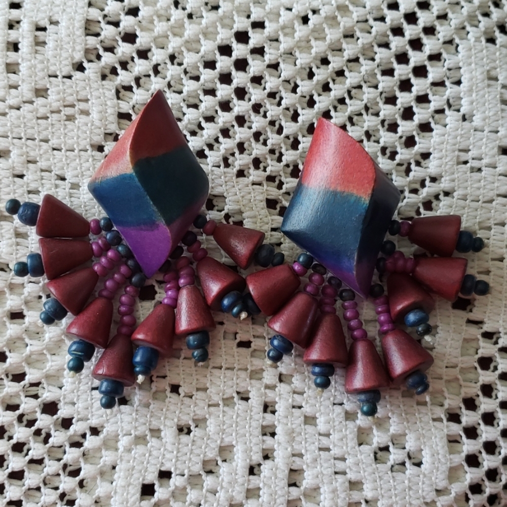 🛑3 for $20.00🛑 Wooden Dangling Earrings